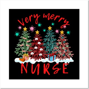 Very Merry Nurse Posters and Art